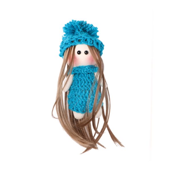 عروسک دختر مو بلند آبی 4